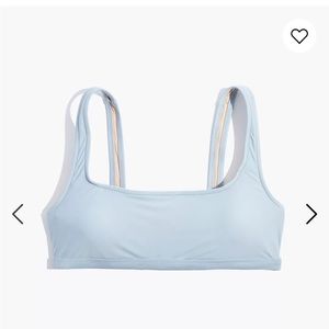 NWT Madewell Second Wave Balconette Bikini Top size L in dusty pool
